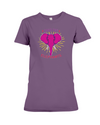 Save the Elephants Statement T-Shirt - Design 2 - Team Purple / S - Clothing elephants womens t-shirts