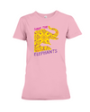 Save the Elephants Statement T-Shirt - Design 3 - Pink / S - Clothing elephants womens t-shirts