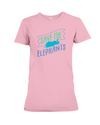 Save the Elephants Statement T-Shirt - Design 5 - Pink / S - Clothing elephants womens t-shirts