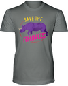 Save The Rhinos T-Shirt - Design 1 - Deep Heather / S - Clothing rhinos womens t-shirts