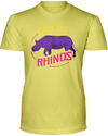 Save The Rhinos T-Shirt - Design 1 - Yellow / S - Clothing rhinos womens t-shirts