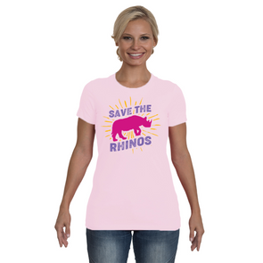 Save The Rhinos T-Shirt - Design 20 - Clothing rhinos womens t-shirts