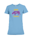 Save The Rhinos T-Shirt - Design 21 - Ocean Blue / S - Clothing rhinos womens t-shirts
