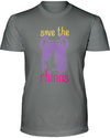 Save The Rhinos T-Shirt - Design 3 - Deep Heather / S - Clothing rhinos womens t-shirts