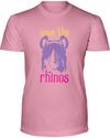 Save The Rhinos T-Shirt - Design 3 - Pink / S - Clothing rhinos womens t-shirts