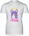 Save The Rhinos T-Shirt - Design 3 - White / S - Clothing rhinos womens t-shirts