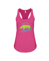 Save The Rhinos Tank-Top - Design 4 - Berry / S - Clothing rhinos womens t-shirts