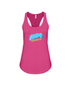 Save The Rhinos Tank-Top - Design 5 - Berry / S - Clothing rhinos womens t-shirts