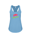 Save The Rhinos Tank-Top - Design 7 - Ocean Blue / S - Clothing Rhinos Womens T-Shirts