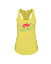 Save The Rhinos Tank-Top - Design 7 - Yellow / S - Clothing Rhinos Womens T-Shirts