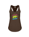 Save The Rhinos Tank-Top - Design 8 - Chocolate / S - Clothing Rhinos Womens T-Shirts