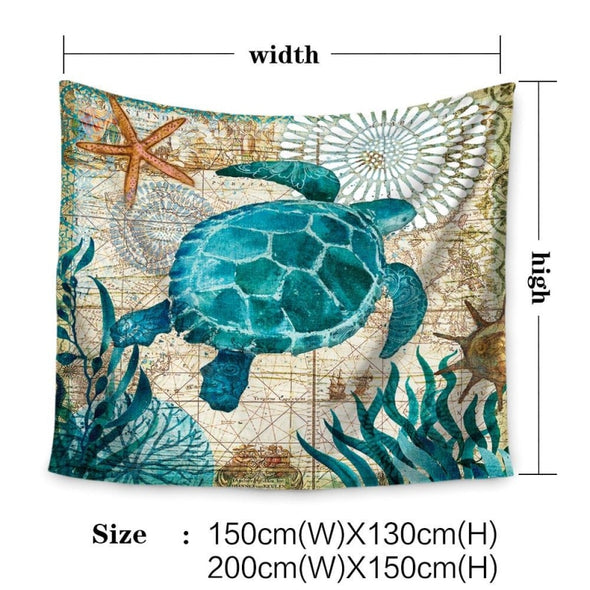 Sea Turtle Wall Tapestry - Wall Art tapestries turtles