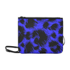 Slim Clutch Bag - New Leopard Pattern - Black-Blue Leopard - Accessories big cats hot new items leopards purses