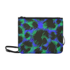 Slim Clutch Bag - New Leopard Pattern - Black-Blue-Green Leopard - Accessories big cats hot new items leopards purses