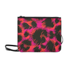 Slim Clutch Bag - New Leopard Pattern - Black-Pink-Orange Leopard - Accessories big cats hot new items leopards purses
