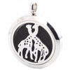 Stainless Steel Aromatherapy Oil Diffuser Giraffe Locket & Necklace - Jewelry aromatherapy giraffes necklaces