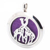 Stainless Steel Aromatherapy Oil Diffuser Giraffe Locket & Necklace - Jewelry aromatherapy giraffes necklaces