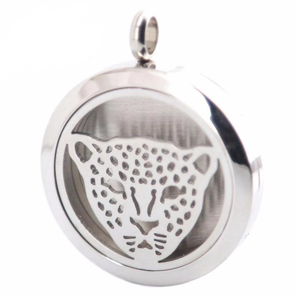 Stainless Steel Aromatherapy Oil Diffuser Tiger Locket & Necklace - Jewelry aromatherapy big cats necklaces tigers