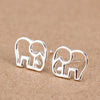 Sterling Silver Elephant Stud Earrings - Jewelry Elephants