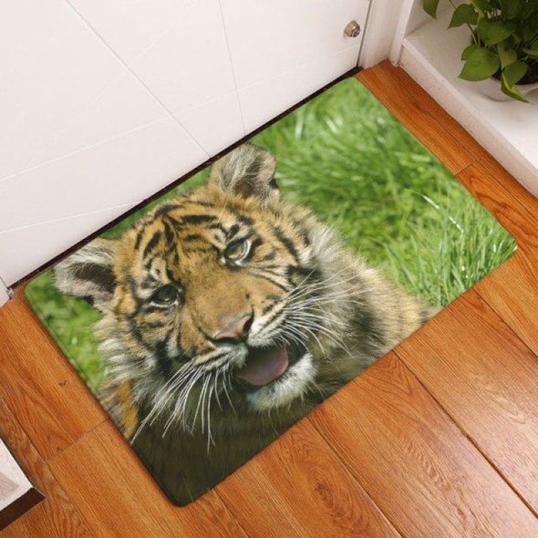 Tiger Kitchen & Bathroom Floor Mat - Absorbent Anti-Slip Rug - 11 / 50x80cm - Housewares big cats, floor mats, housewares, tigers