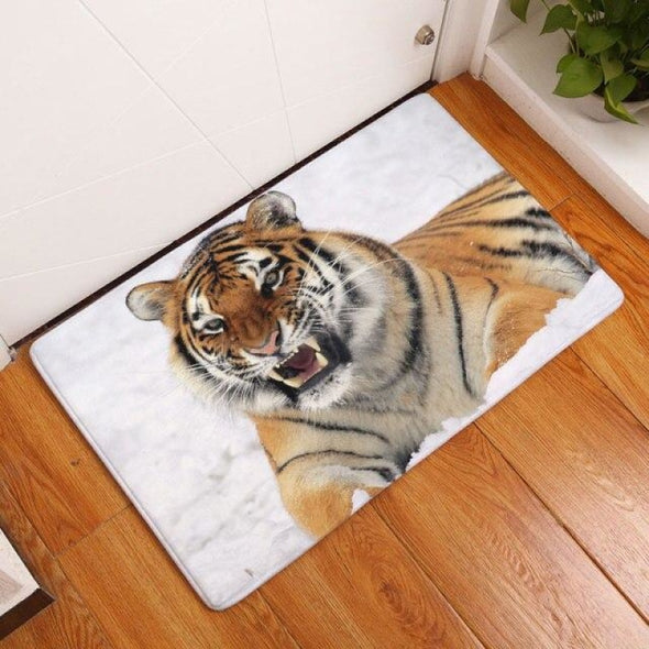 Tiger Kitchen & Bathroom Floor Mat - Absorbent Anti-Slip Rug - 12 / 50x80cm - Housewares big cats, floor mats, housewares, tigers