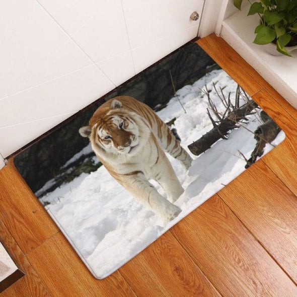 Tiger Kitchen & Bathroom Floor Mat - Absorbent Anti-Slip Rug - 3 / 50x80cm - Housewares big cats, floor mats, housewares, tigers