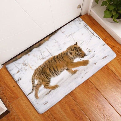 Tiger Kitchen & Bathroom Floor Mat - Absorbent Anti-Slip Rug - 5 / 50x80cm - Housewares big cats, floor mats, housewares, tigers