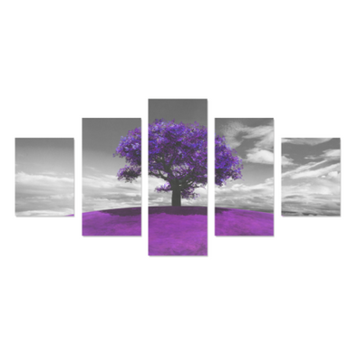 Tree on the Hill - Canvas Wall Art - Tree Purple - Wall Art canvas prints trees