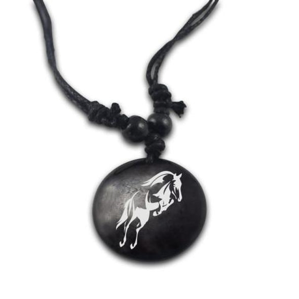 Tribal Horse Pendant & Necklace - Jewelry horses necklaces tribal