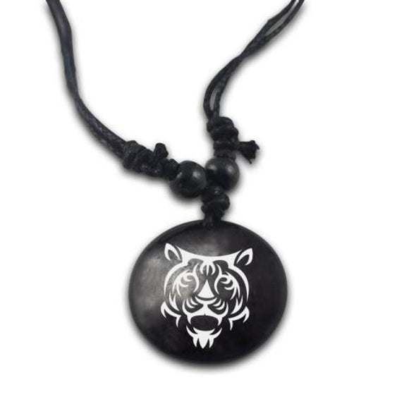 Tribal Tiger Pendant & Necklace - Jewelry big cats necklaces tigers tribal