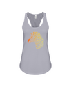 Tribal Zebra Print Tank-Top - Orange/Yellow - Athletic Heather / S - Clothing womens t-shirts zebras