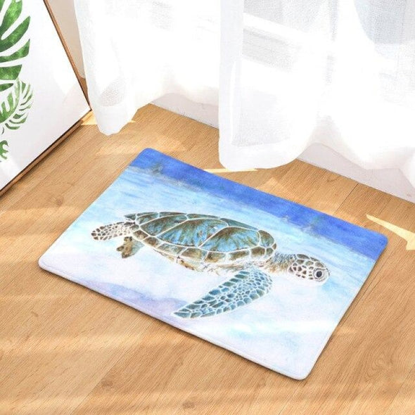 Turtle Kitchen & Bathroom Floor Mat - Absorbent Anti-Slip Rug - 13 / 40x60cm - Housewares floor mats, housewares, turtles