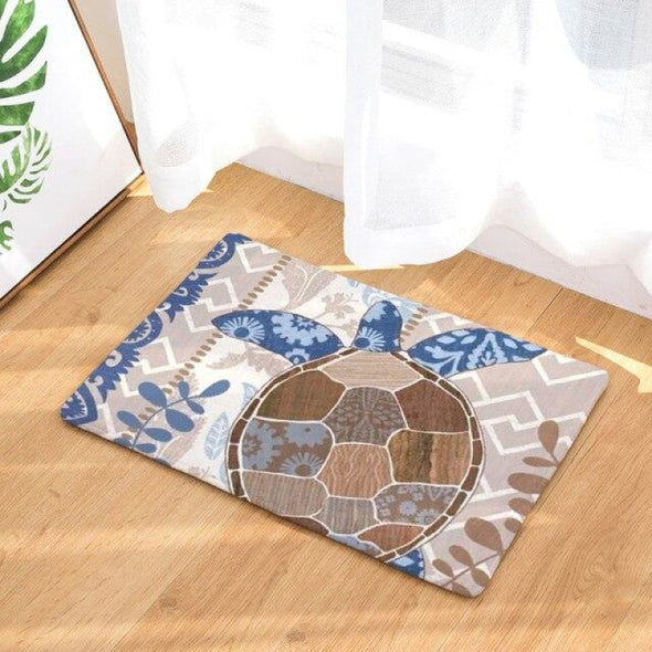 Turtle Kitchen & Bathroom Floor Mat - Absorbent Anti-Slip Rug - 18 / 40x60cm - Housewares floor mats, housewares, turtles