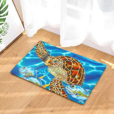 Turtle Kitchen & Bathroom Floor Mat - Absorbent Anti-Slip Rug - 7 / 40x60cm - Housewares floor mats, housewares, turtles