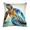 Turtle Print Pillow Cover - Cotton/Linen - 7 - Housewares housewares, pillows, turtles
