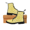 Womens Ankle Boots - Custom Designed Mandala Patterns - Sunburst Mandala / US6.5 - Footwear ankle boots boots mandalas