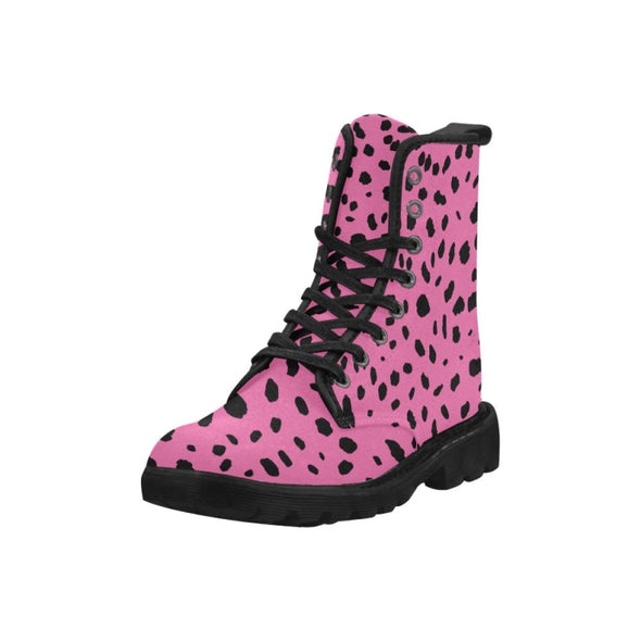 Womens Canvas Ankle Boots - Custom Cheetah Pattern - Footwear ankle boots boots cheetahs