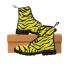Womens Canvas Ankle Boots - Custom Tiger Pattern - US6.5 / Yellow Tiger - Footwear ankle boots big cats boots tigers