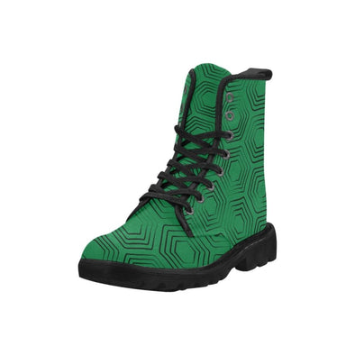 Womens Canvas Ankle Boots - Custom Turtle Pattern - Footwear ankle boots boots turtles