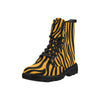 Womens Canvas Ankle Boots - Custom Zebra Pattern - Footwear ankle boots boots zebras