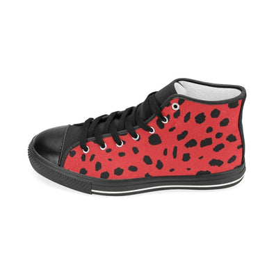 Womens Chucks High Top Sneakers - Custom Cheetah Pattern - Footwear Big Cats Cheetahs Chucks Sneakers Sneakers