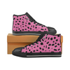 Womens Chucks High Top Sneakers - Custom Cheetah Pattern - Hot Pink Cheetah / Us6 - Footwear Big Cats Cheetahs Chucks Sneakers Sneakers