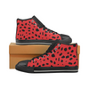 Womens Chucks High Top Sneakers - Custom Cheetah Pattern - Red Cheetah / Us6 - Footwear Big Cats Cheetahs Chucks Sneakers Sneakers