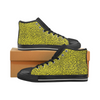Womens Chucks High Top Sneakers - Custom Elephant Pattern - Yellow Elephant / US6 - Footwear elephants sneakers