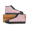 Womens Chucks High Top Sneakers - Custom Jaguar Pattern - US6 / Woman / Pink Jaguar - Footwear big cats chucks sneakers jaguars sneakers
