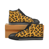 Womens Chucks High Top Sneakers - Custom Leopard Pattern - Orange Leopard / Us6 - Footwear Big Cats Chucks Sneakers Leopards Sneakers