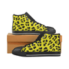 Womens Chucks High Top Sneakers - Custom Leopard Pattern - Yellow Leopard / Us6 - Footwear Big Cats Chucks Sneakers Leopards Sneakers