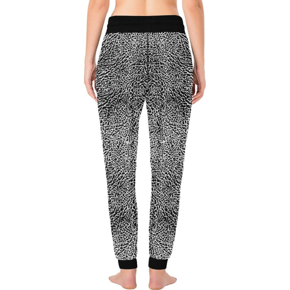 Womens Long John Pajamas - New Black & White Animal Patterns - Clothing hot new items leggings yoga gear yoga pants