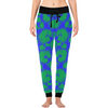 Womens Long John Pajamas - New Leopard Pattern - Green-Blue Leopard / XS - Clothing big cats hot new items leggings leopards