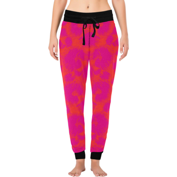 Womens Long John Pajamas - New Leopard Pattern - Pink-Orange Leopard / XS - Clothing big cats hot new items leggings leopards